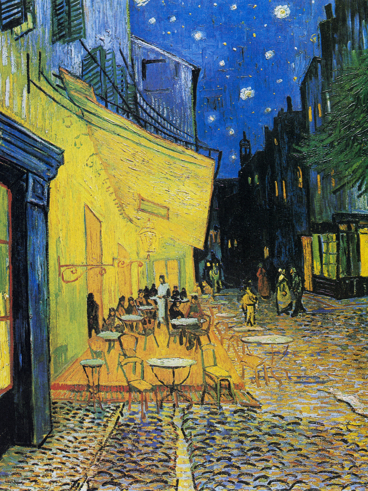 Café Terrace At Night Poster och Canvastavla