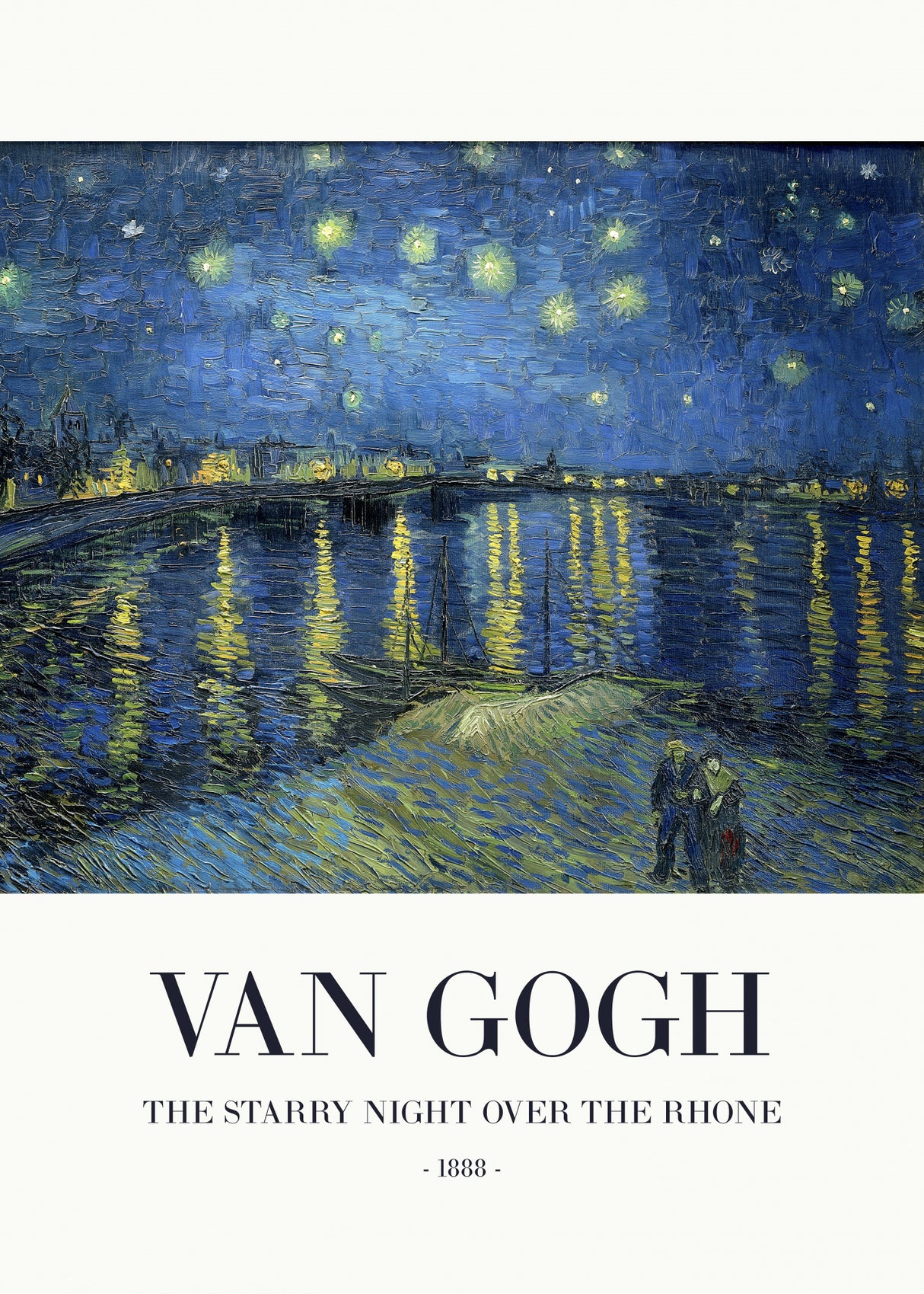 The Starry Night Over The Rhone Poster och Canvastavla