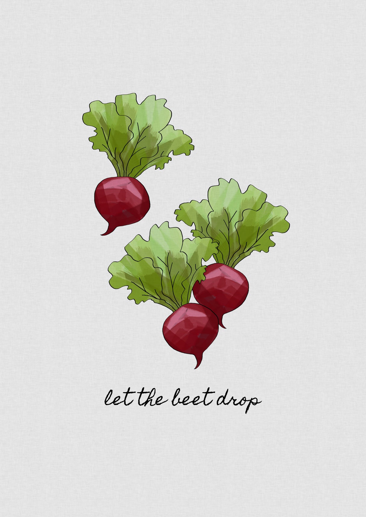 Let the Beet Drop Poster och Canvastavla