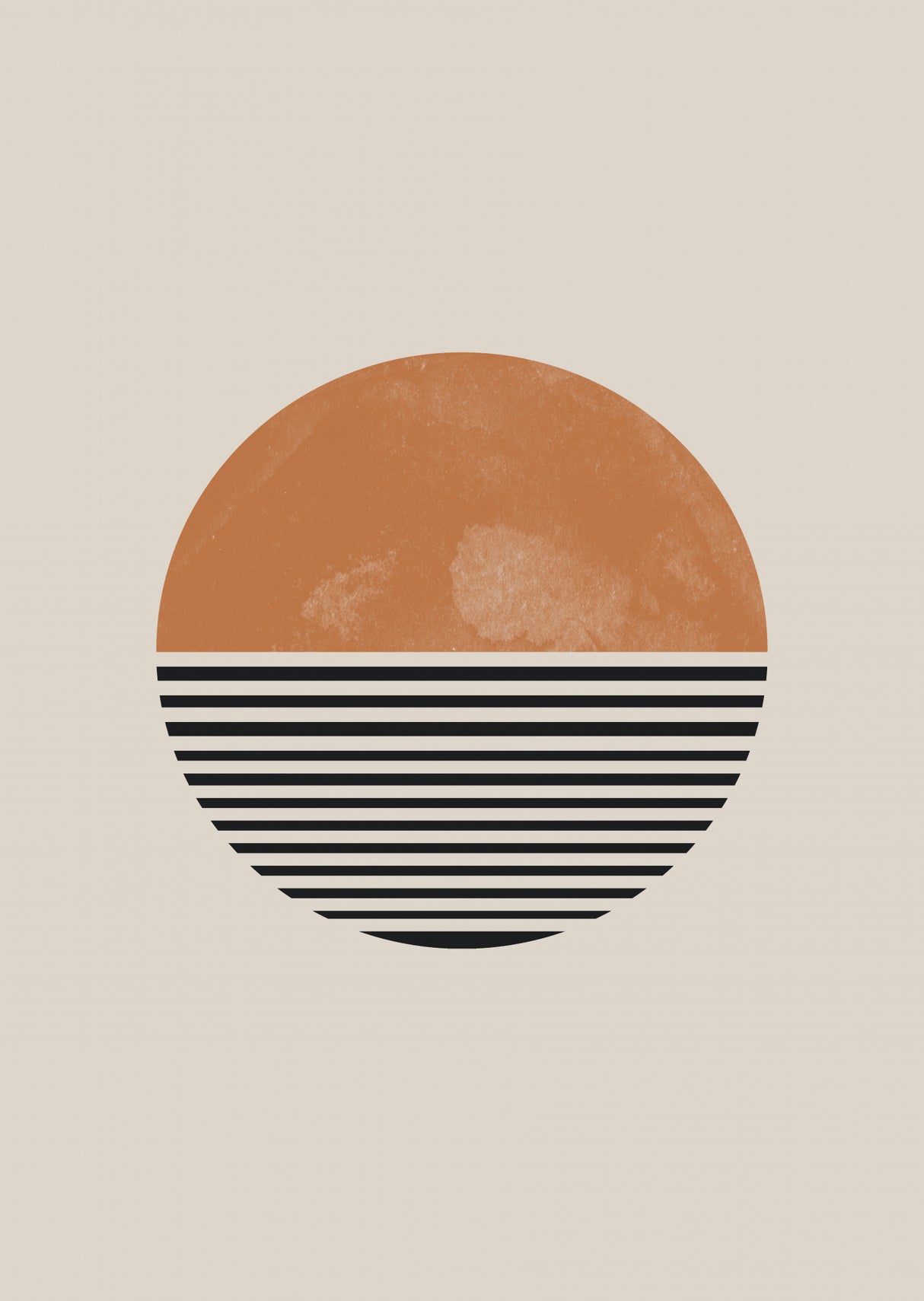Retro Sunset Poster och Canvastavla