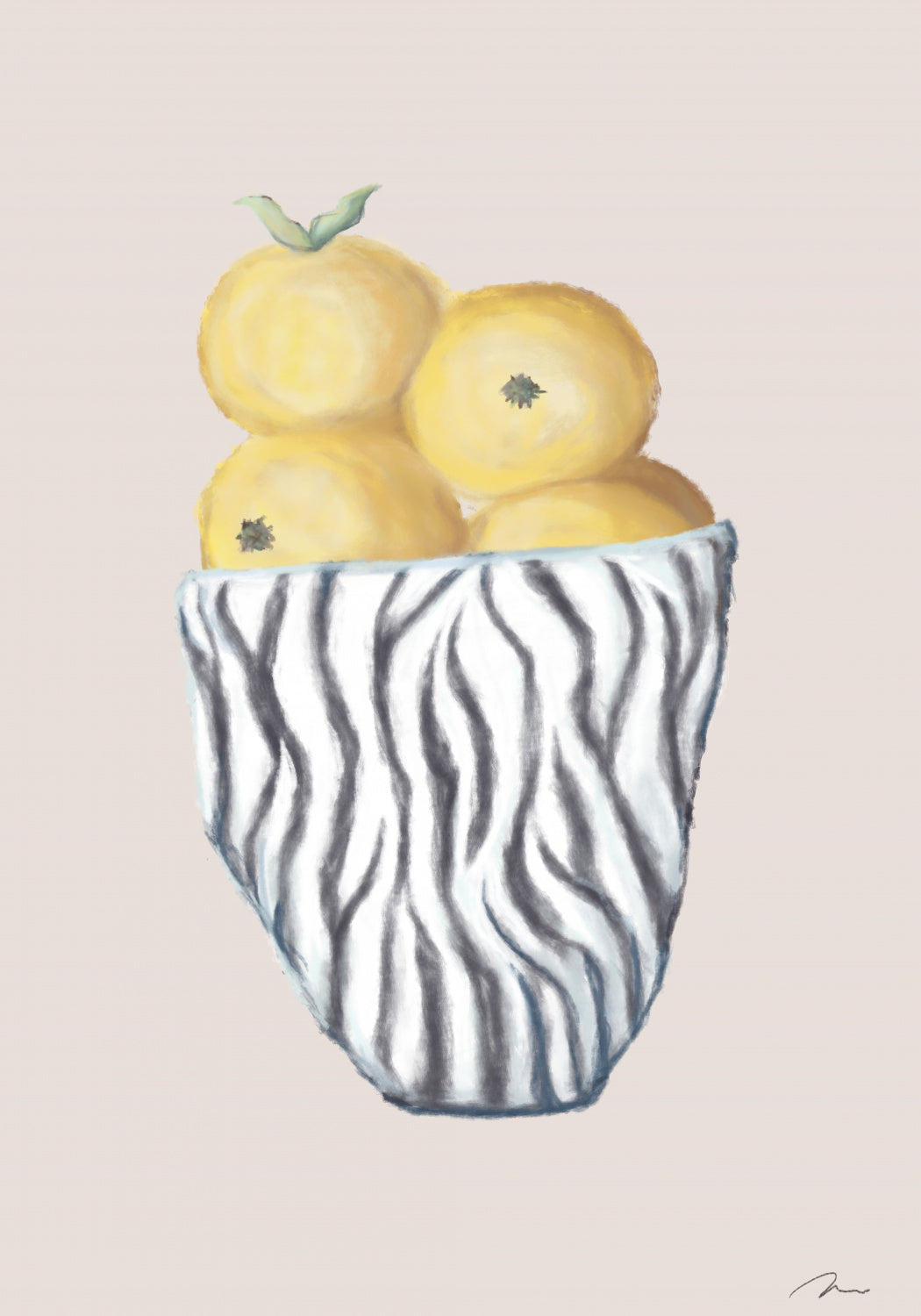 Zebra Bowl Poster och Canvastavla