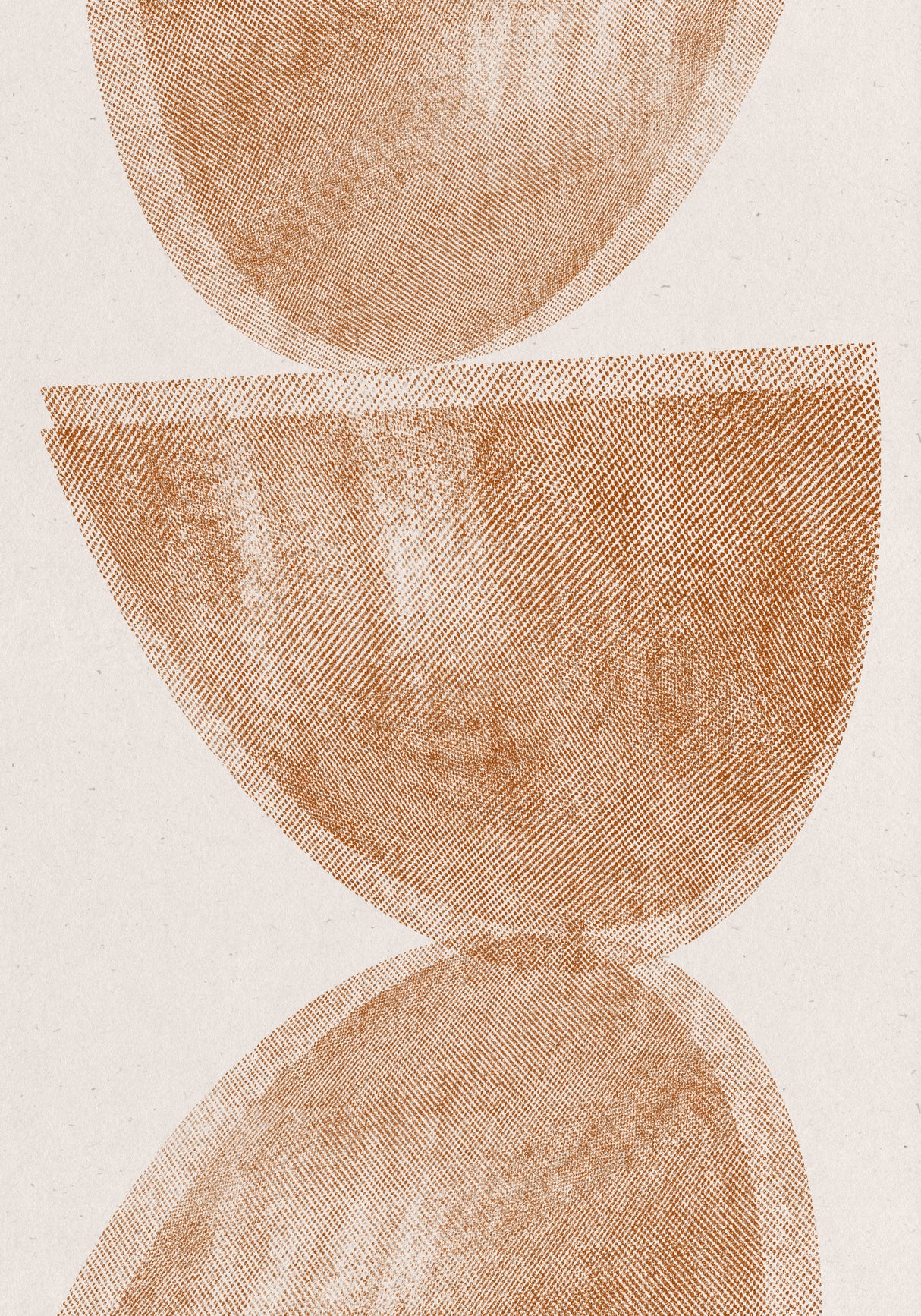 Neutral Geometric Balance No.1 Poster och Canvastavla