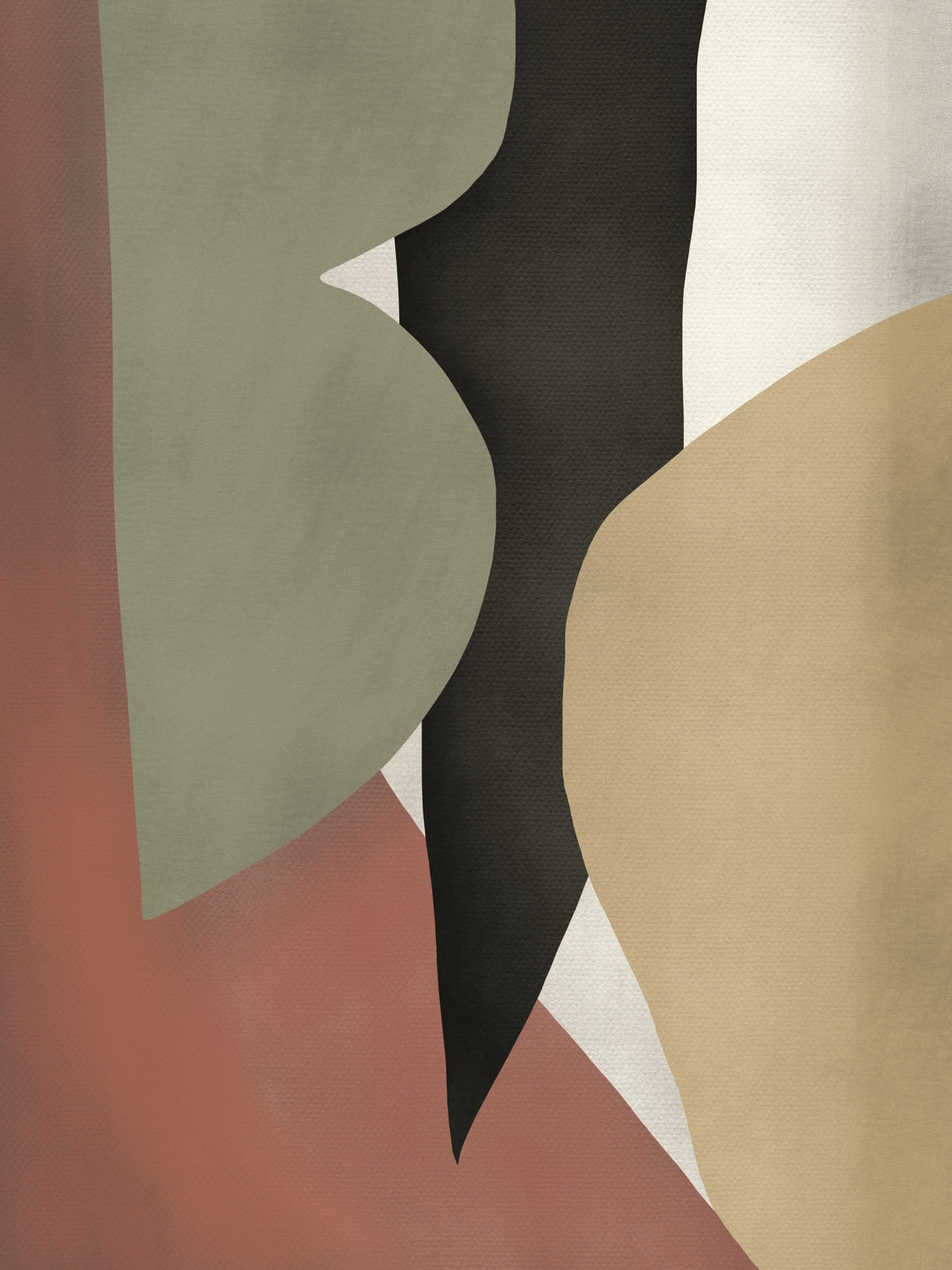 Tropical Abstract Shapes Poster och Canvastavla