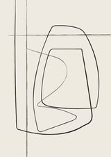 Beige Lines Poster och Canvastavla