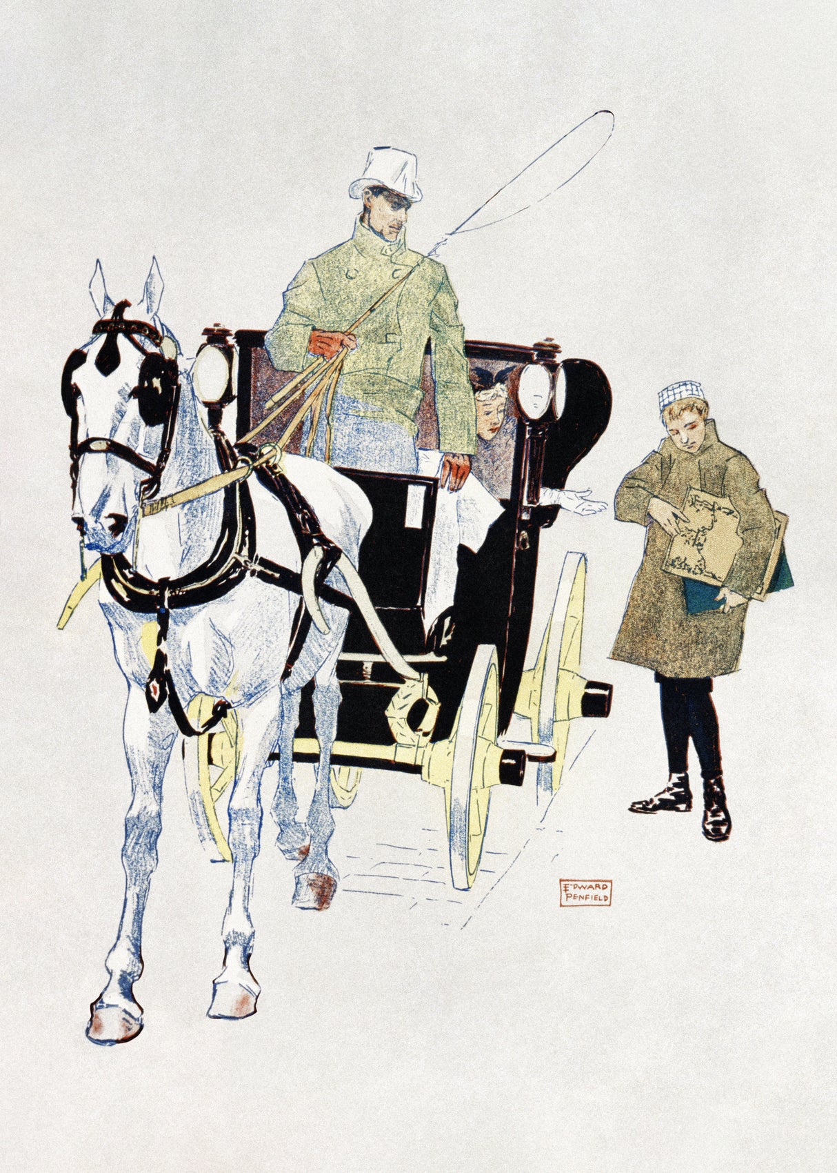 Vintage Carriage (1893) Poster och Canvastavla