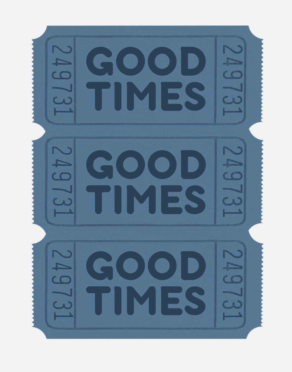 11x14 Blue Good Times Poster och Canvastavla