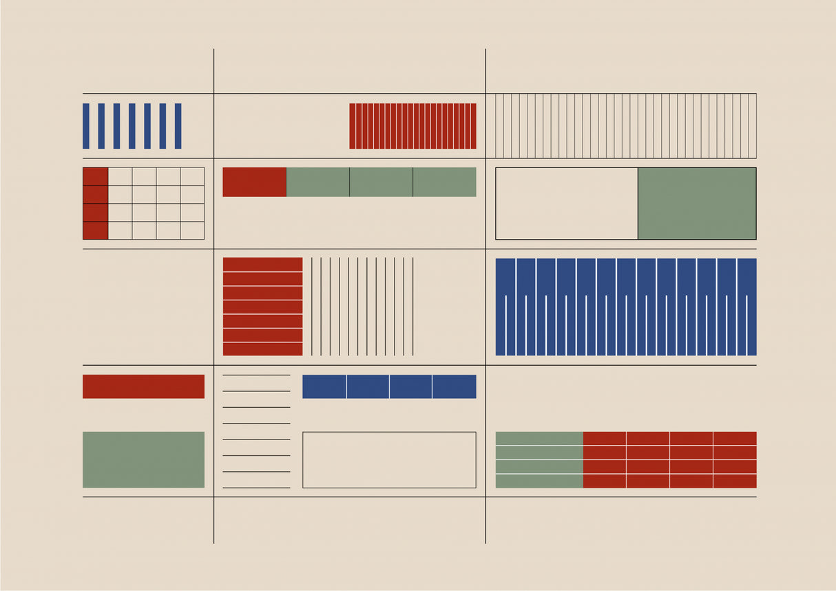 Built in Shapes no. 07 Poster och Canvastavla
