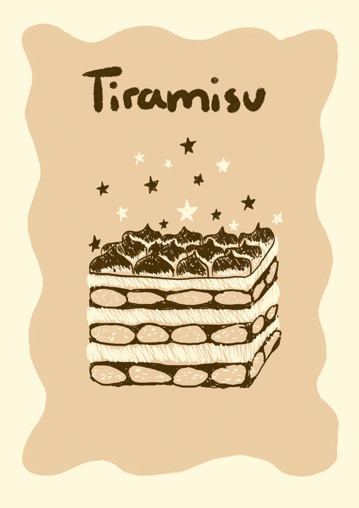 Tiramisu Up Poster och Canvastavla