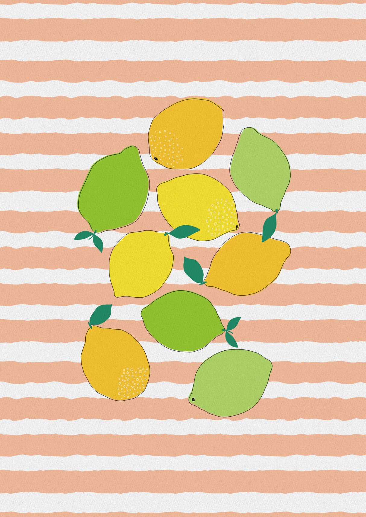 Citrus Crowd Poster och Canvastavla