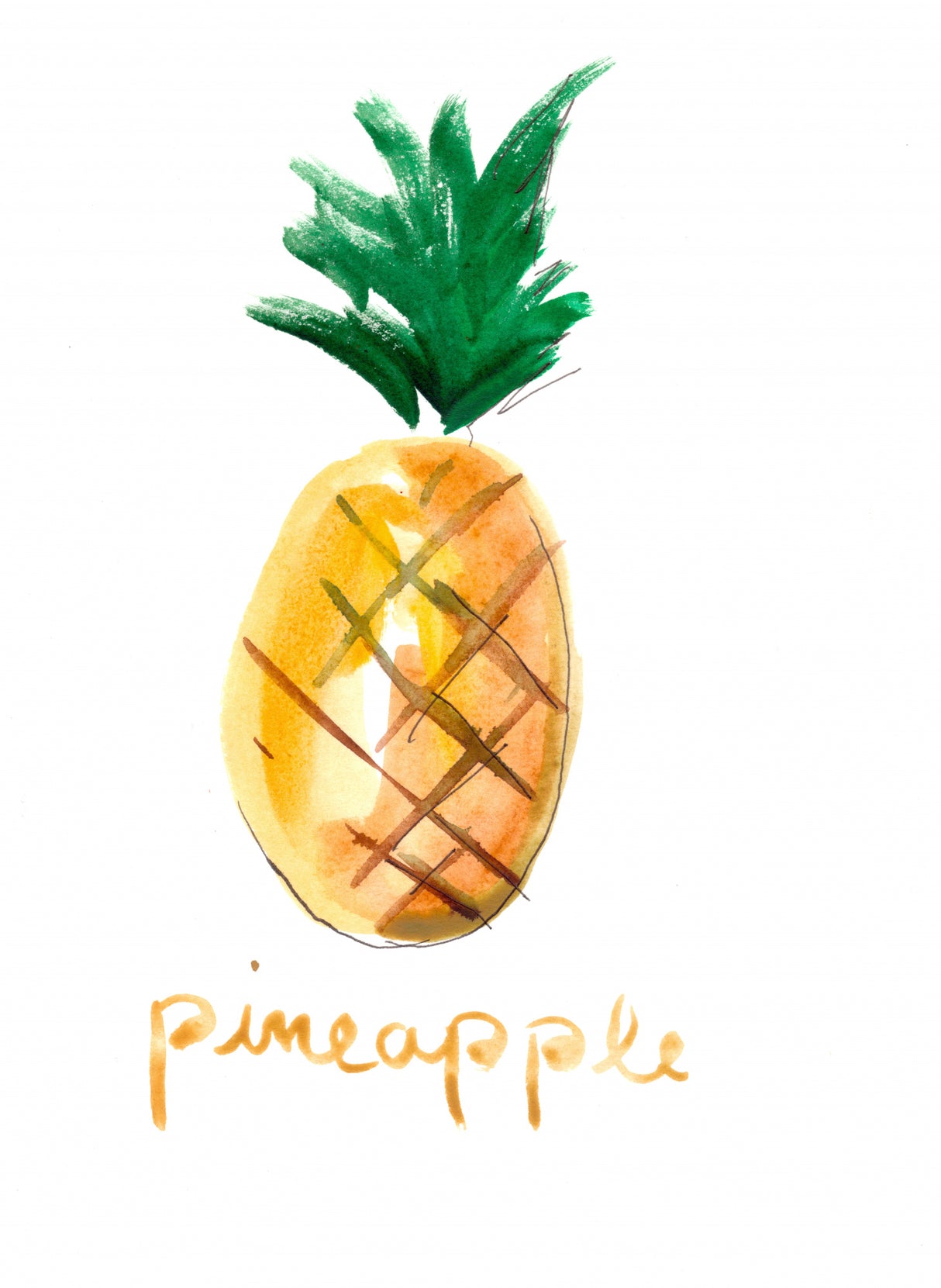 Pineapple Poster och Canvastavla
