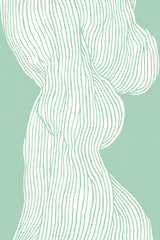 Fibers No 1 (mint) Poster och Canvastavla