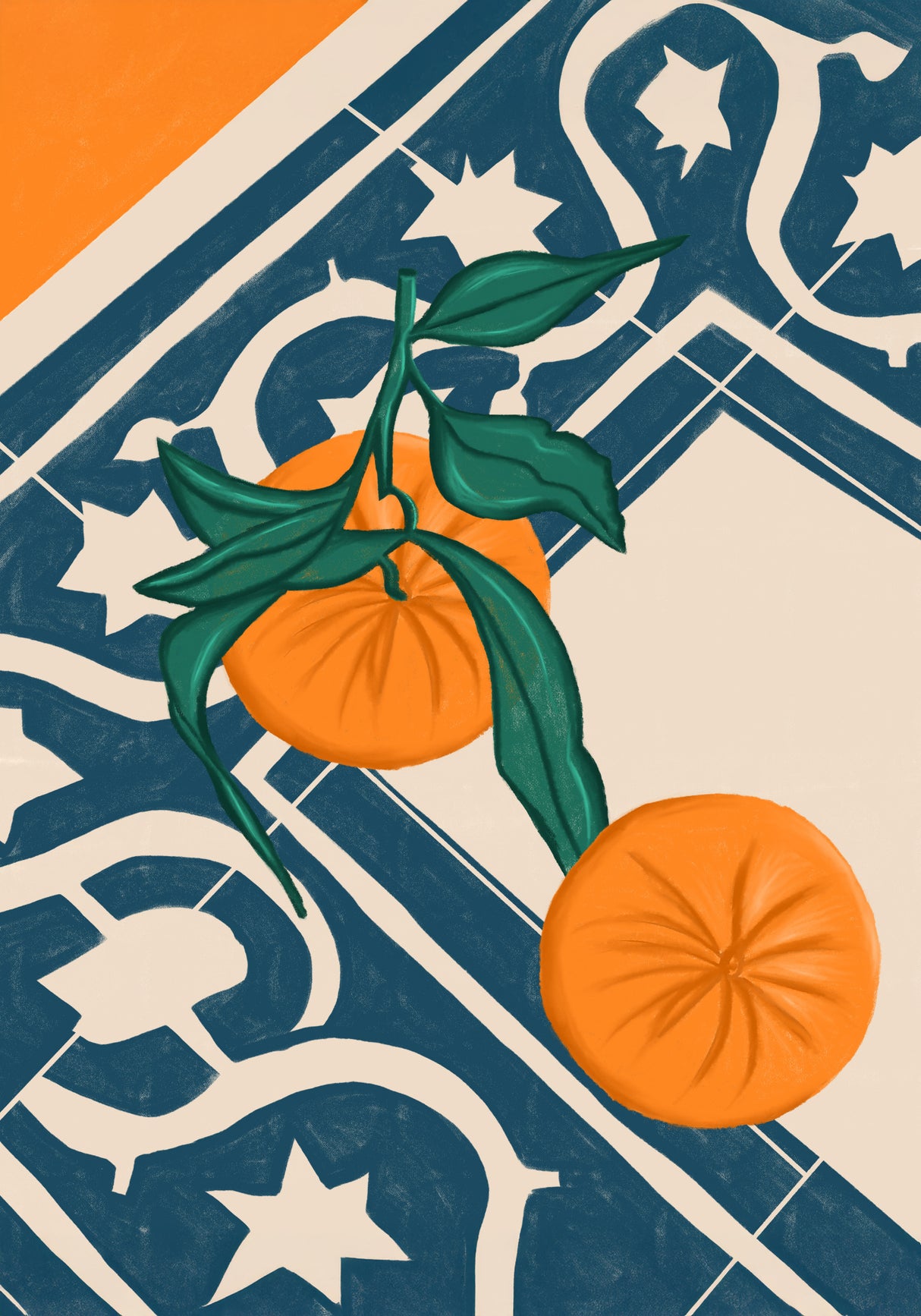 SUMMER MANDARINS Poster och Canvastavla