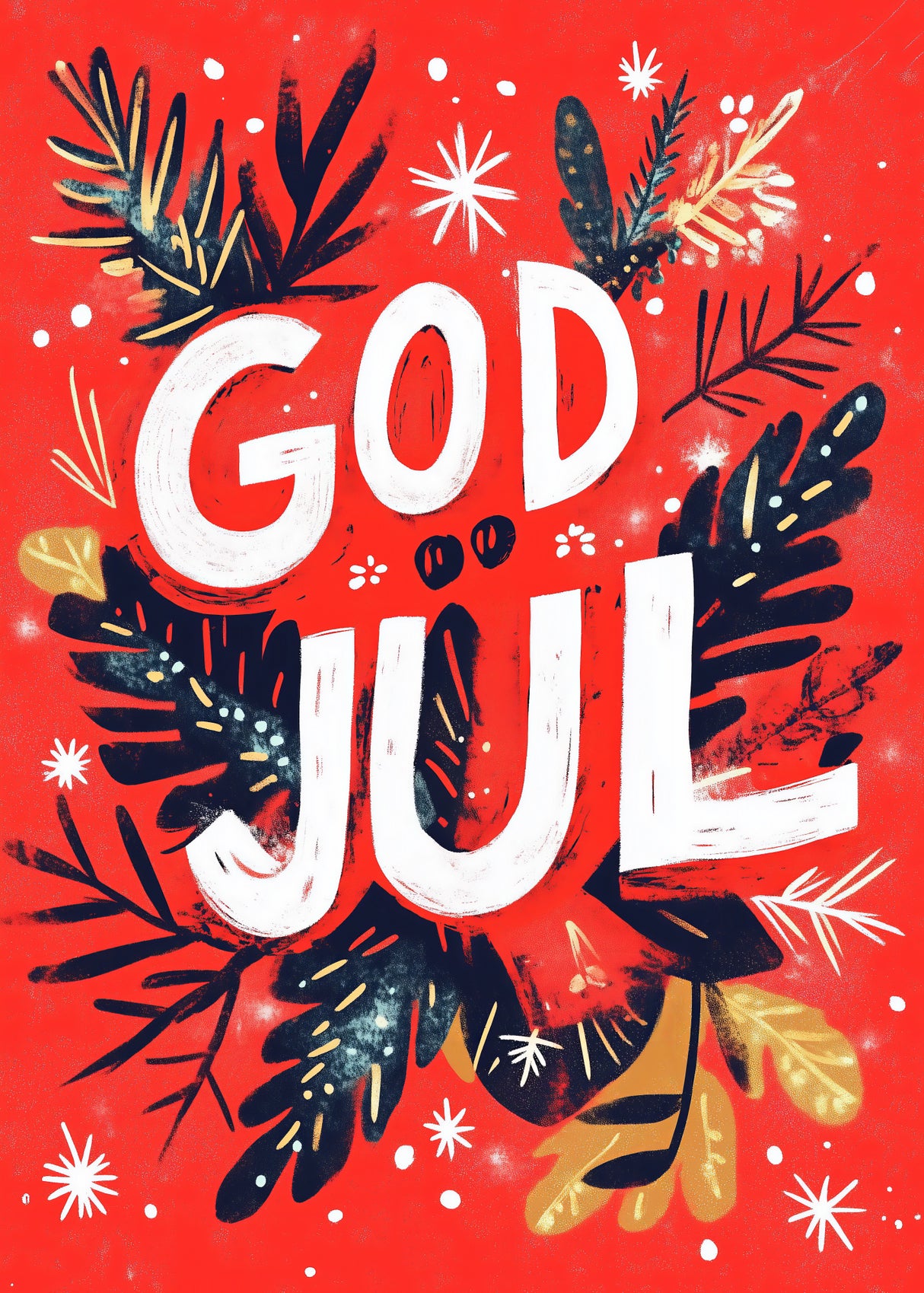 God Jul 4 Poster och Canvastavla