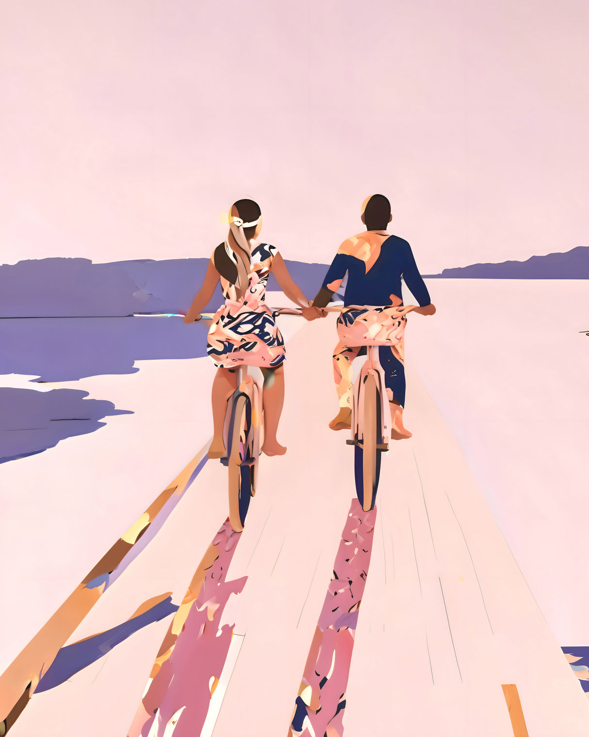 Cycling Joy Series 01 Poster och Canvastavla