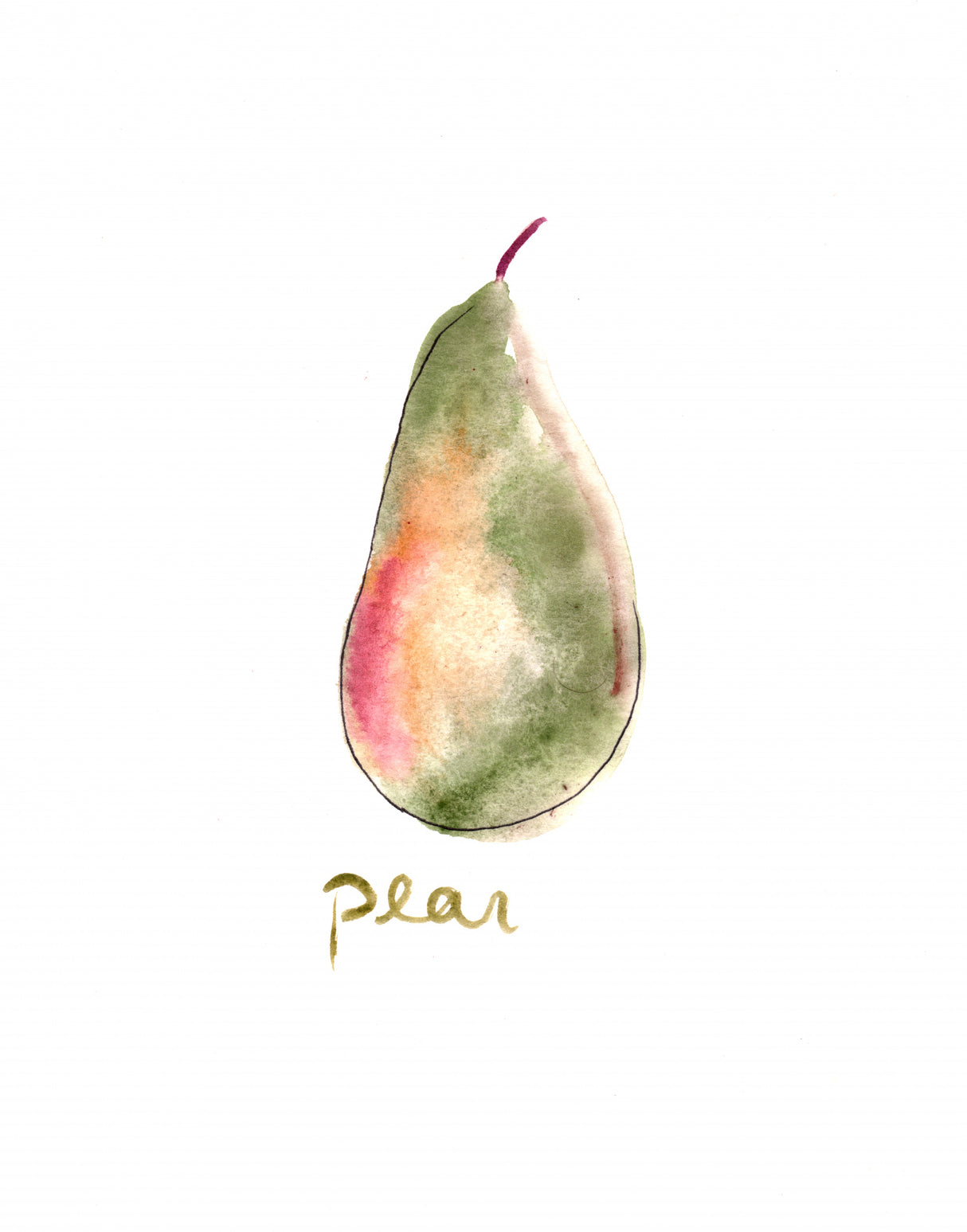 Pear1 Poster och Canvastavla