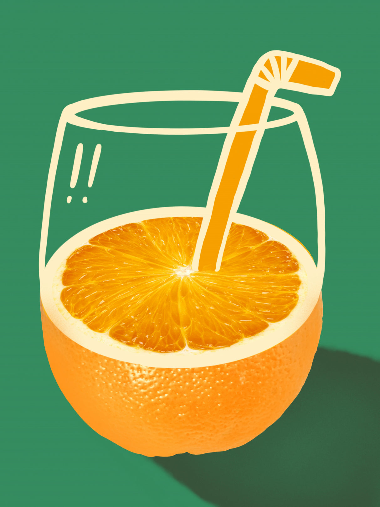 Orange juice Poster och Canvastavla