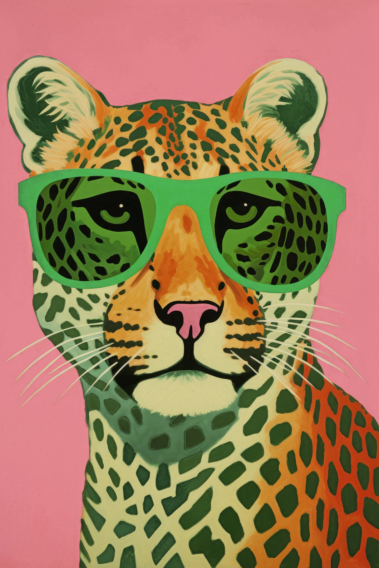 Leo With Glasses Poster och Canvastavla
