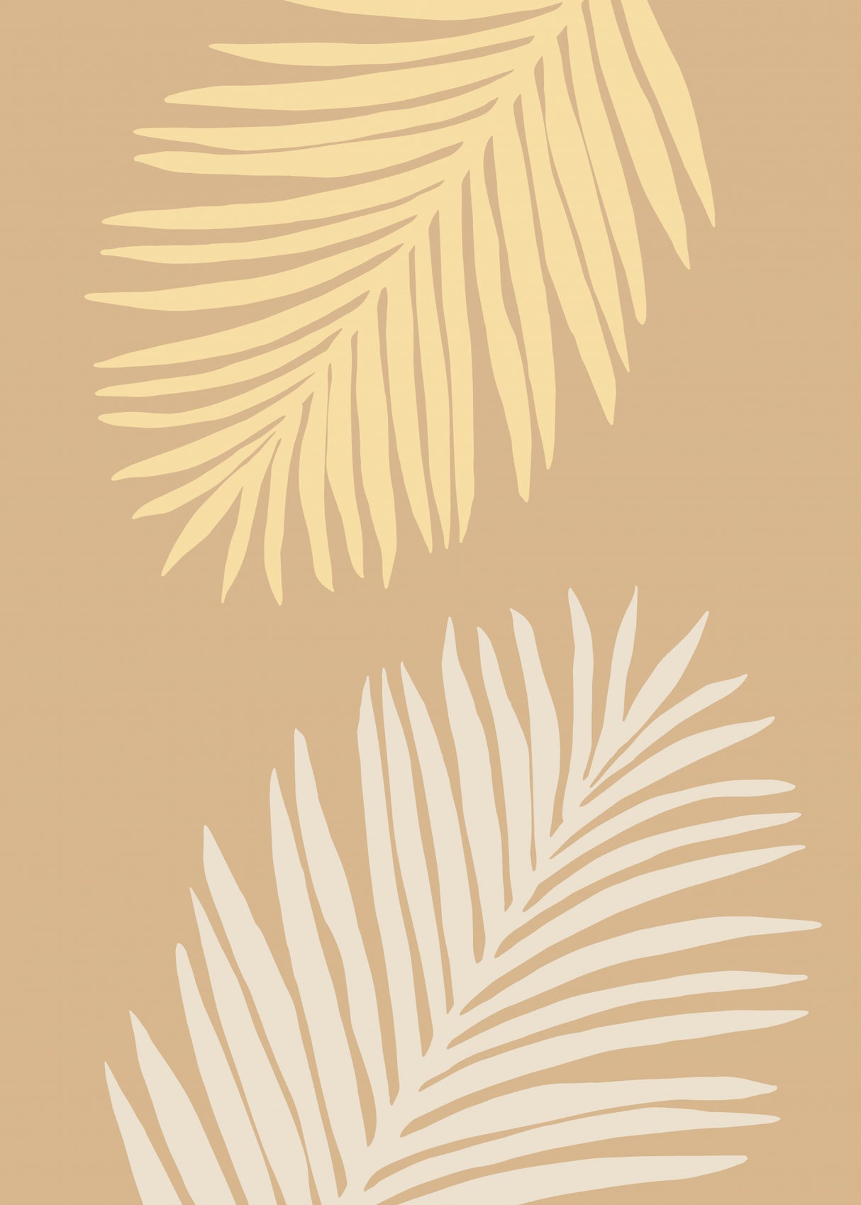 Leaves Yellow Poster och Canvastavla