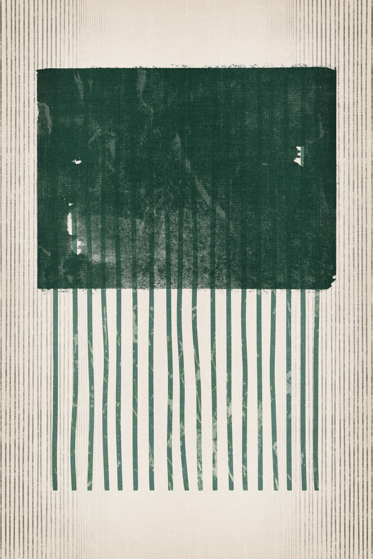 Emerald Square Jellyfish Poster och Canvastavla