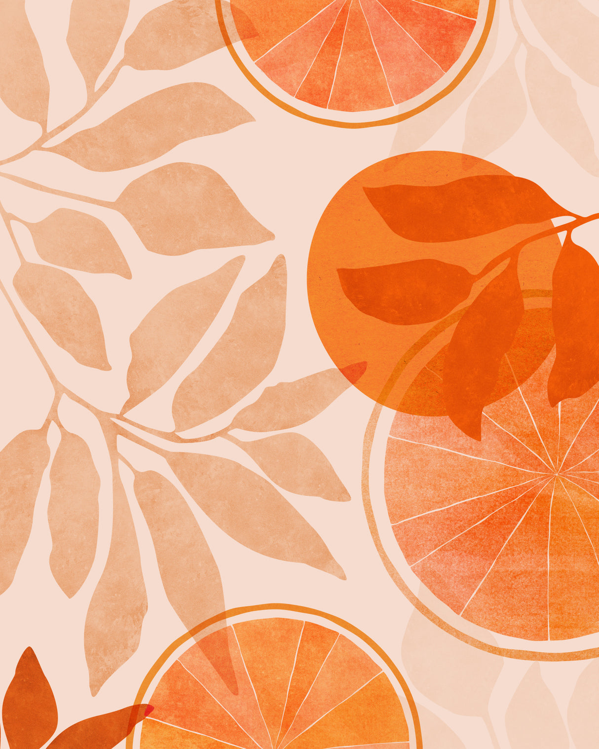 Citrus Collage 4x5 Poster och Canvastavla