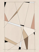Geometric Beige art No.1 Poster och Canvastavla