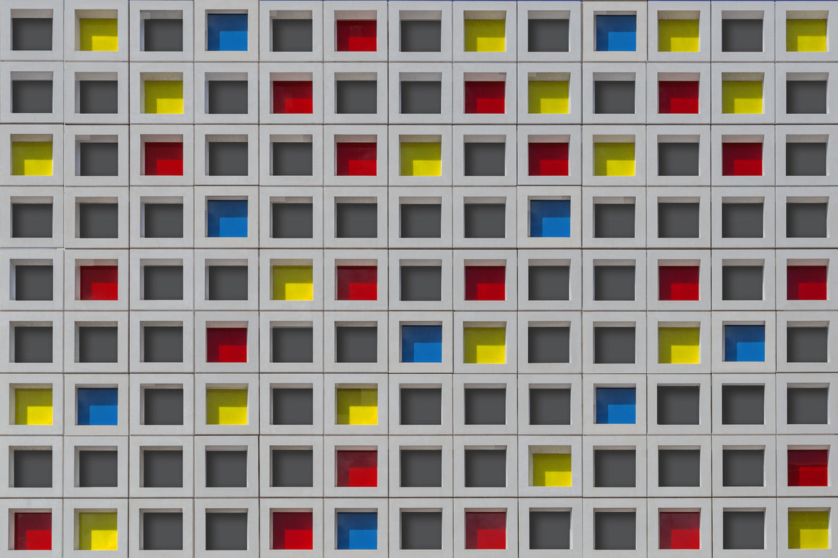 Edited Mondrian wall Poster och Canvastavla