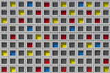 Edited Mondrian wall Poster och Canvastavla