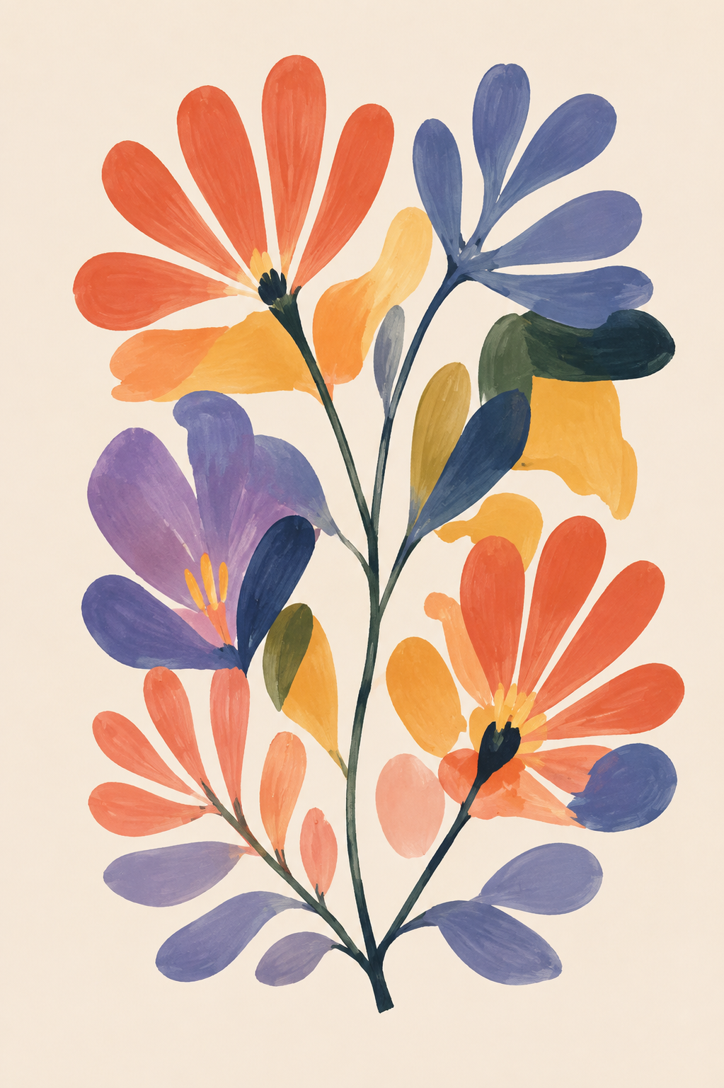 Abstract Petals Poster
