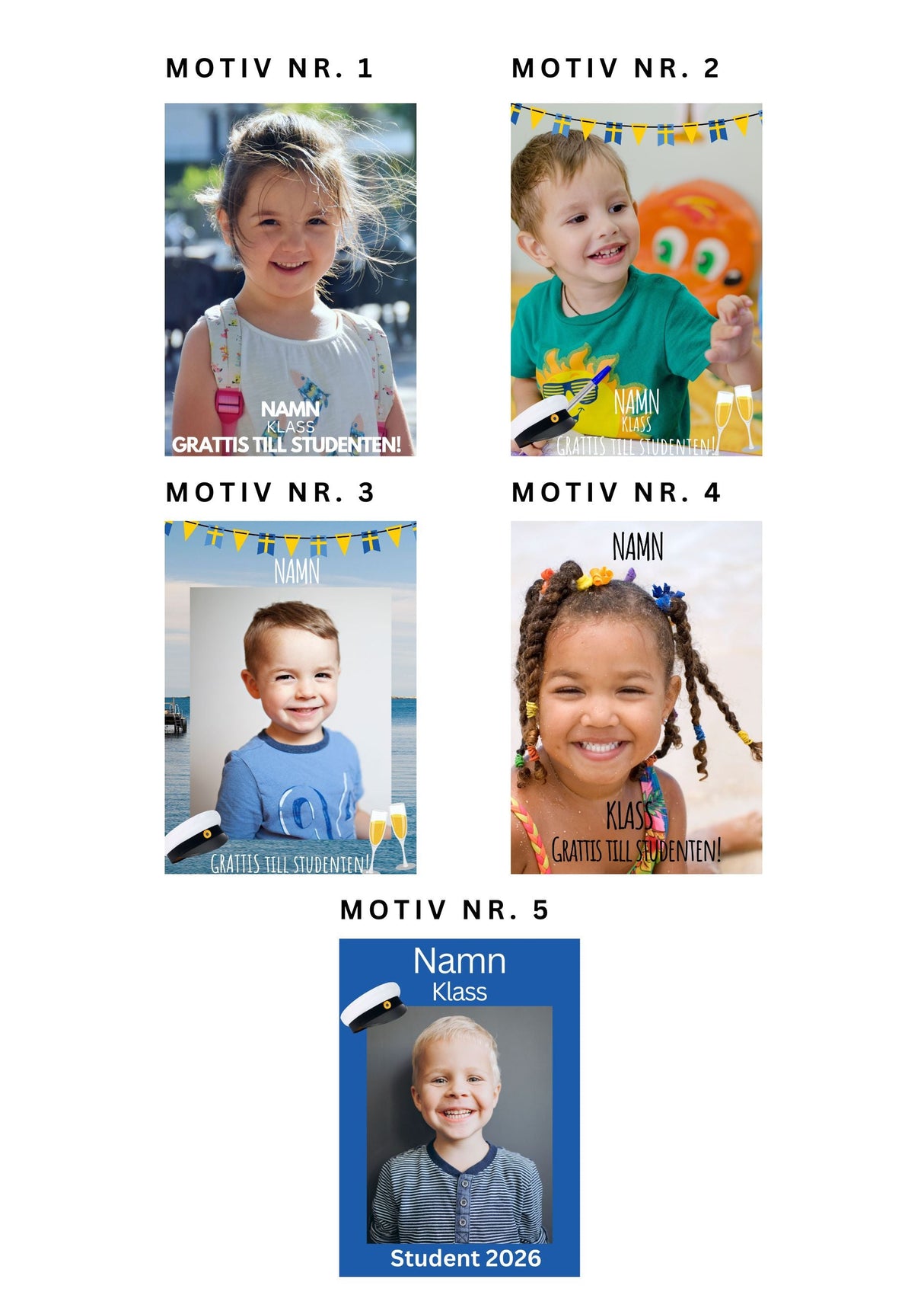 Studentskylt och studentplakat i Munkedal