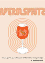 Aperol sprits Kitchen poster eller kökstavla