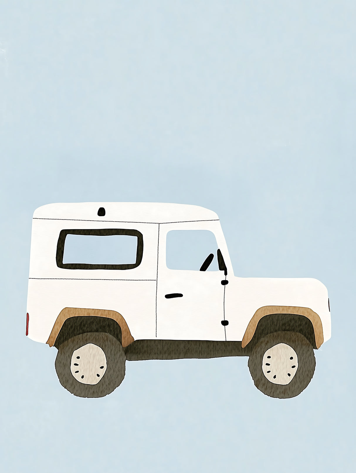 Jeep ljusblå