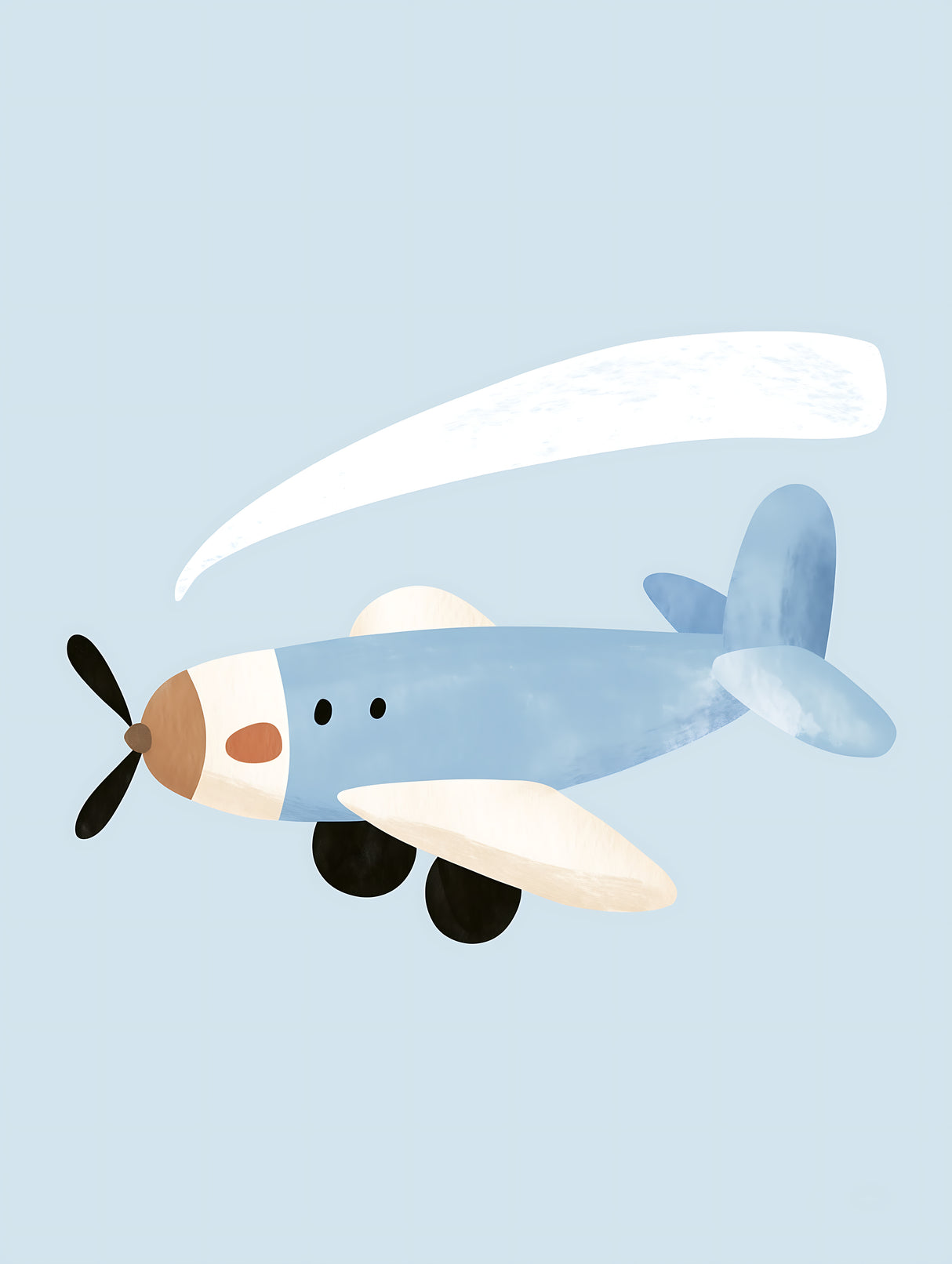 Flygplan ljusblå barn