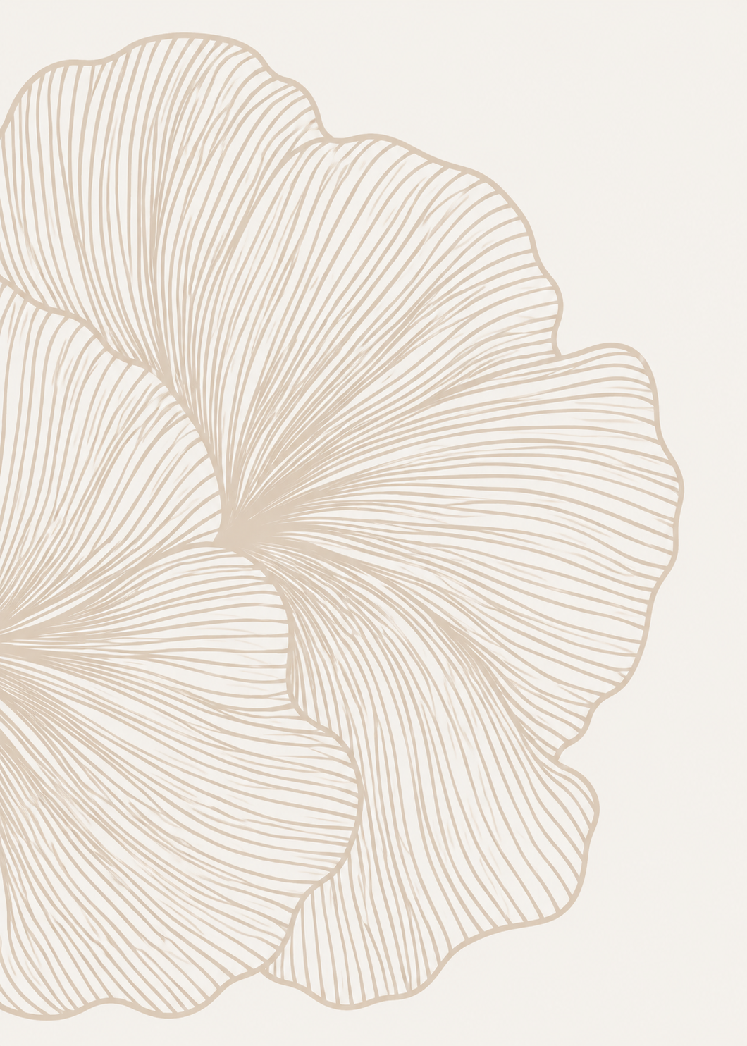 Contour Lines Bloom Poster