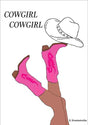 Cowgirl Kitchen poster eller kökstavla