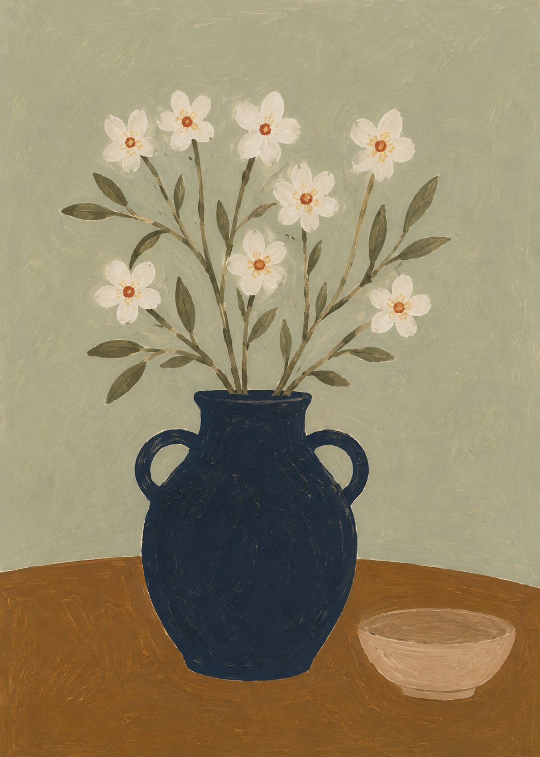 Daisy Vase Poster