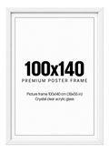 Tavelram vit 100x140 Min Poster
