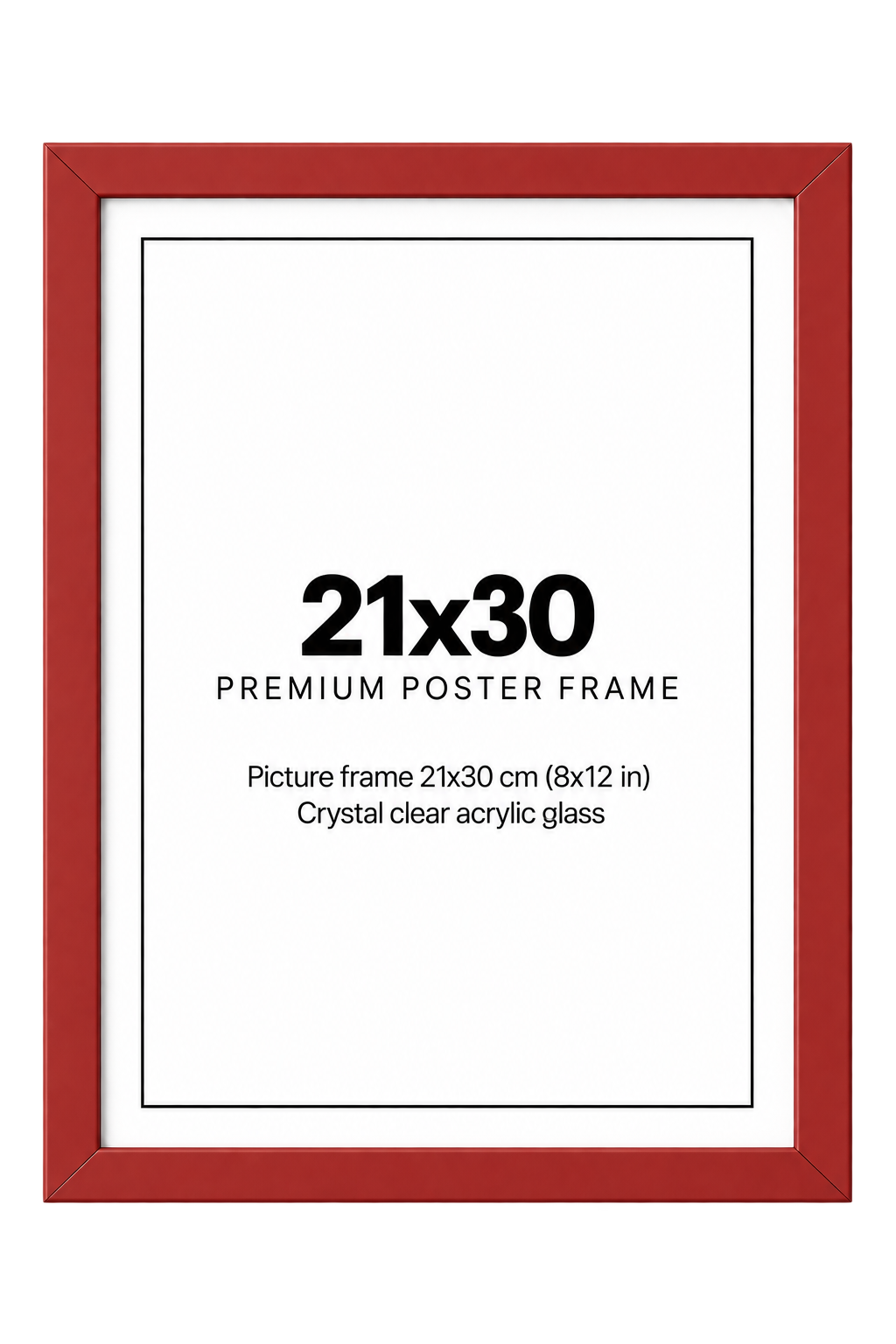 Tavelram röd 21x30