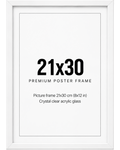 Tavelram vit 21x30