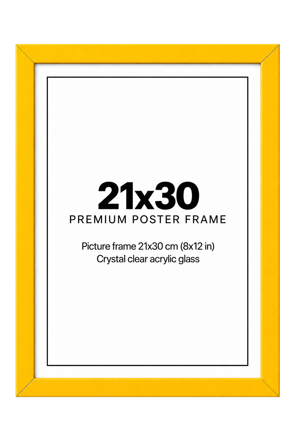 Tavelram gul 21x30