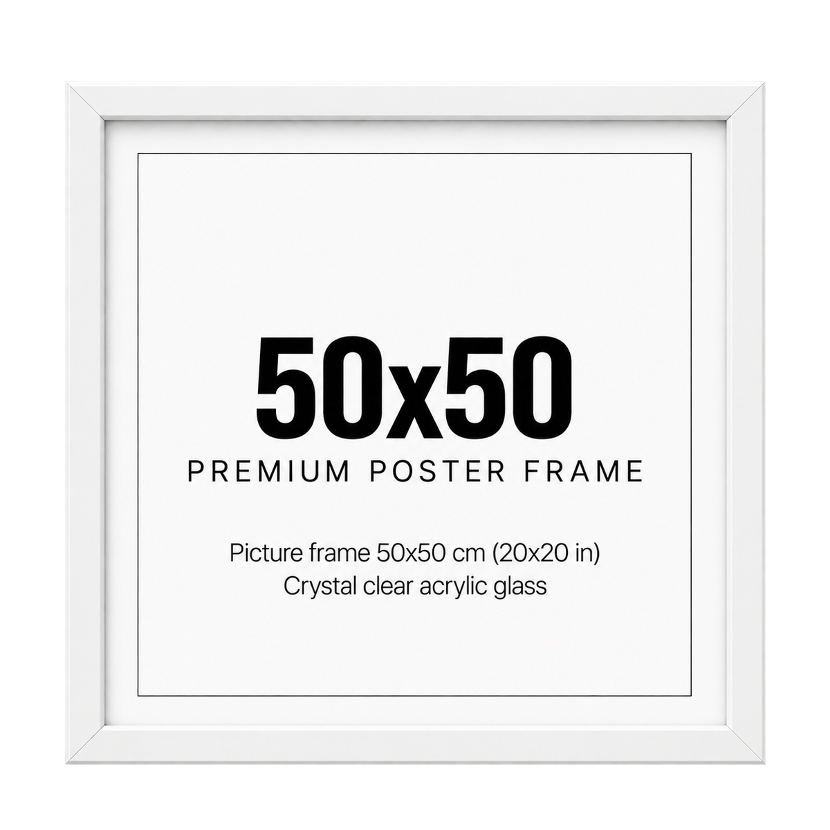 Tavelram vit 50x50 Min Poster