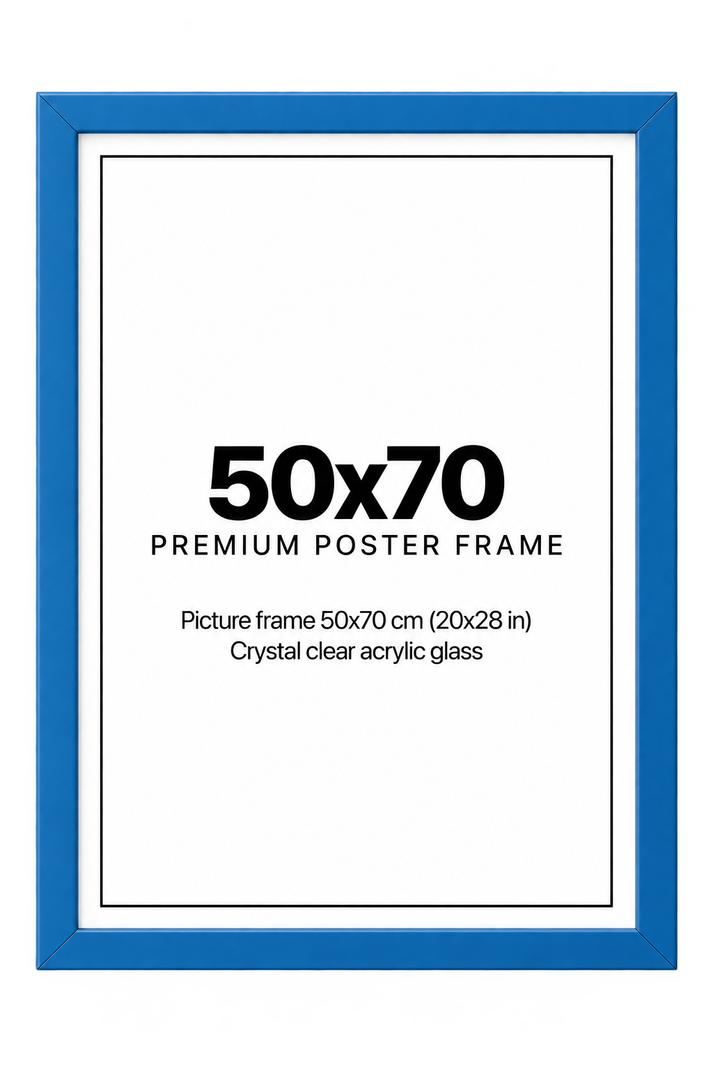 Tavelram blå 50x70