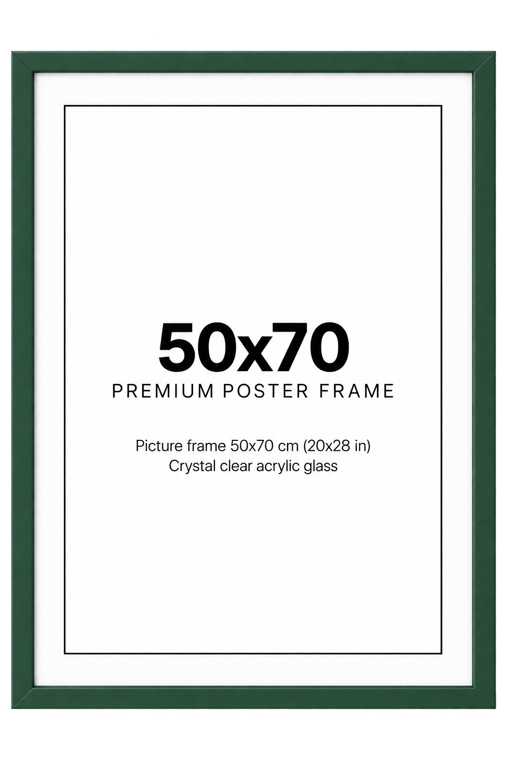 Tavelram grön 50x70
