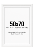 Tavelram vit 50x70