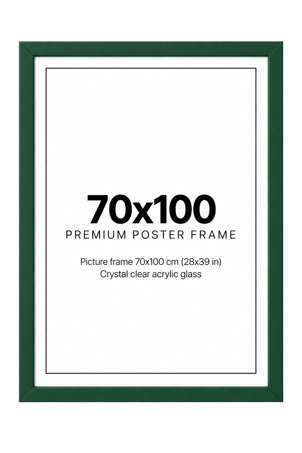 Tavelram grön 70x100