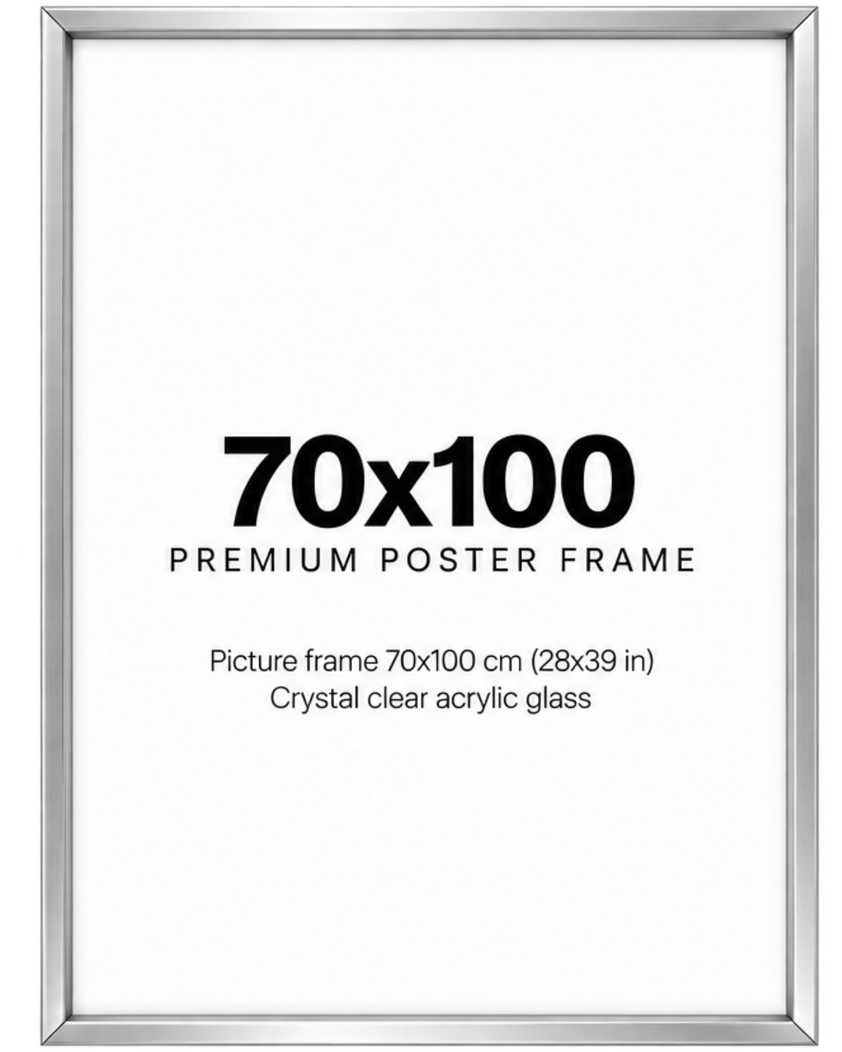 Metallram silver 70x100