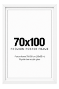 Tavelram vit 70x100