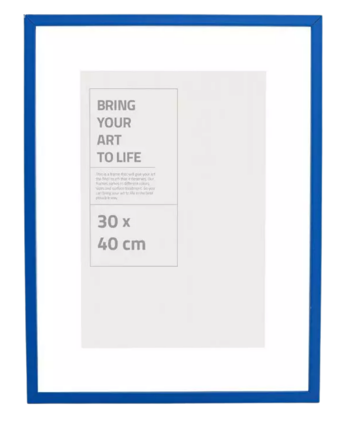 Tavelram blå 50x70 Min Poster