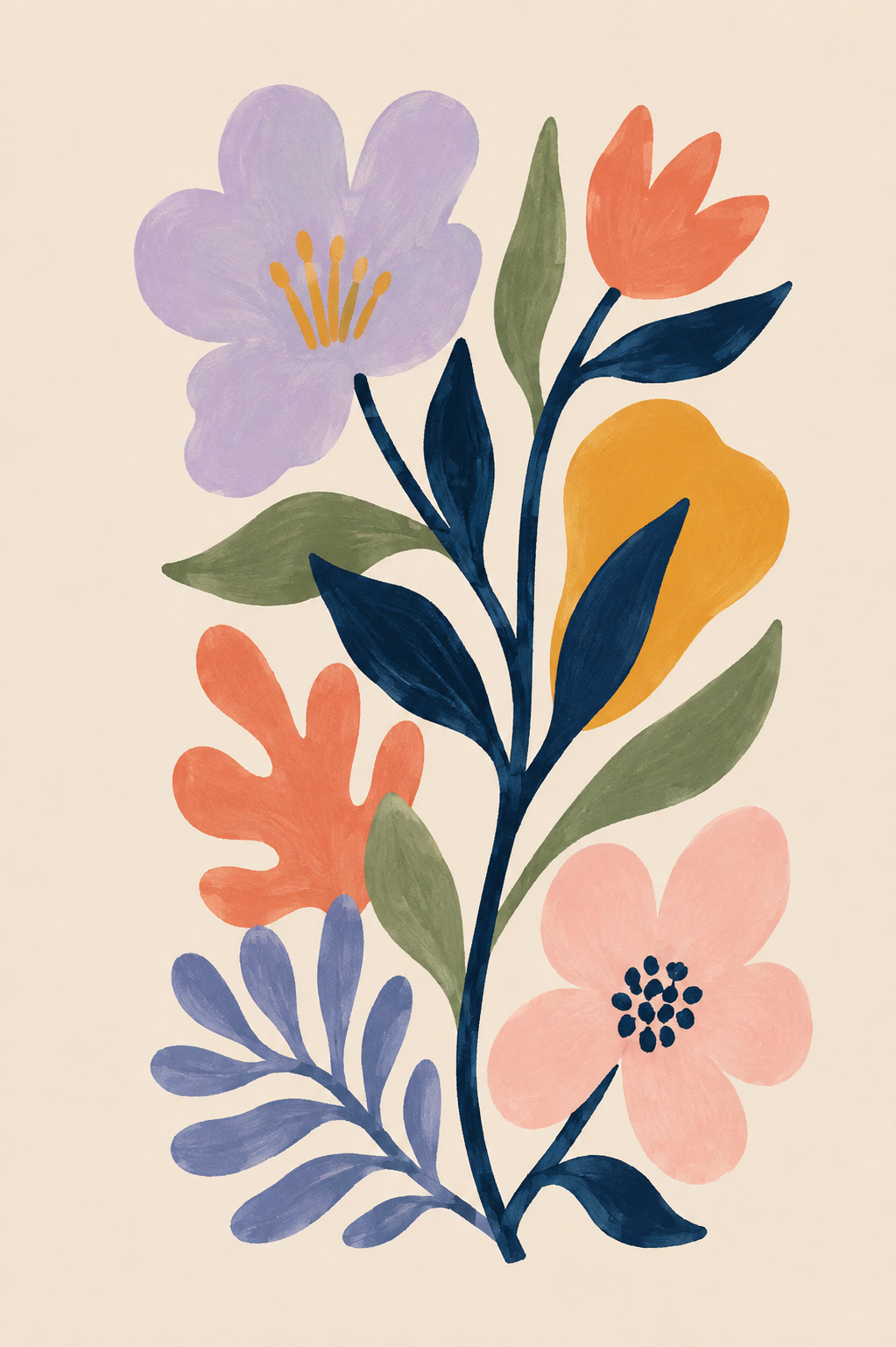 Floral Harmony Poster