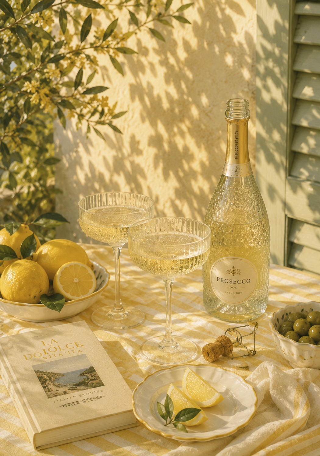 Golden Bubbles Poster