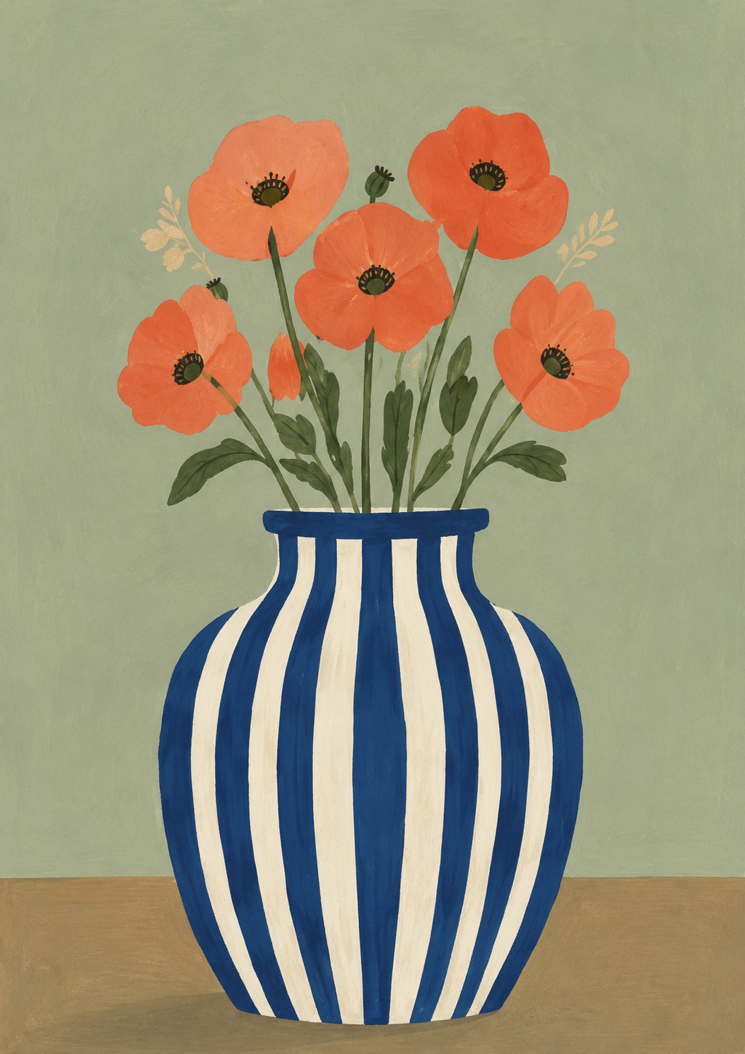 Poppy Vase Poster